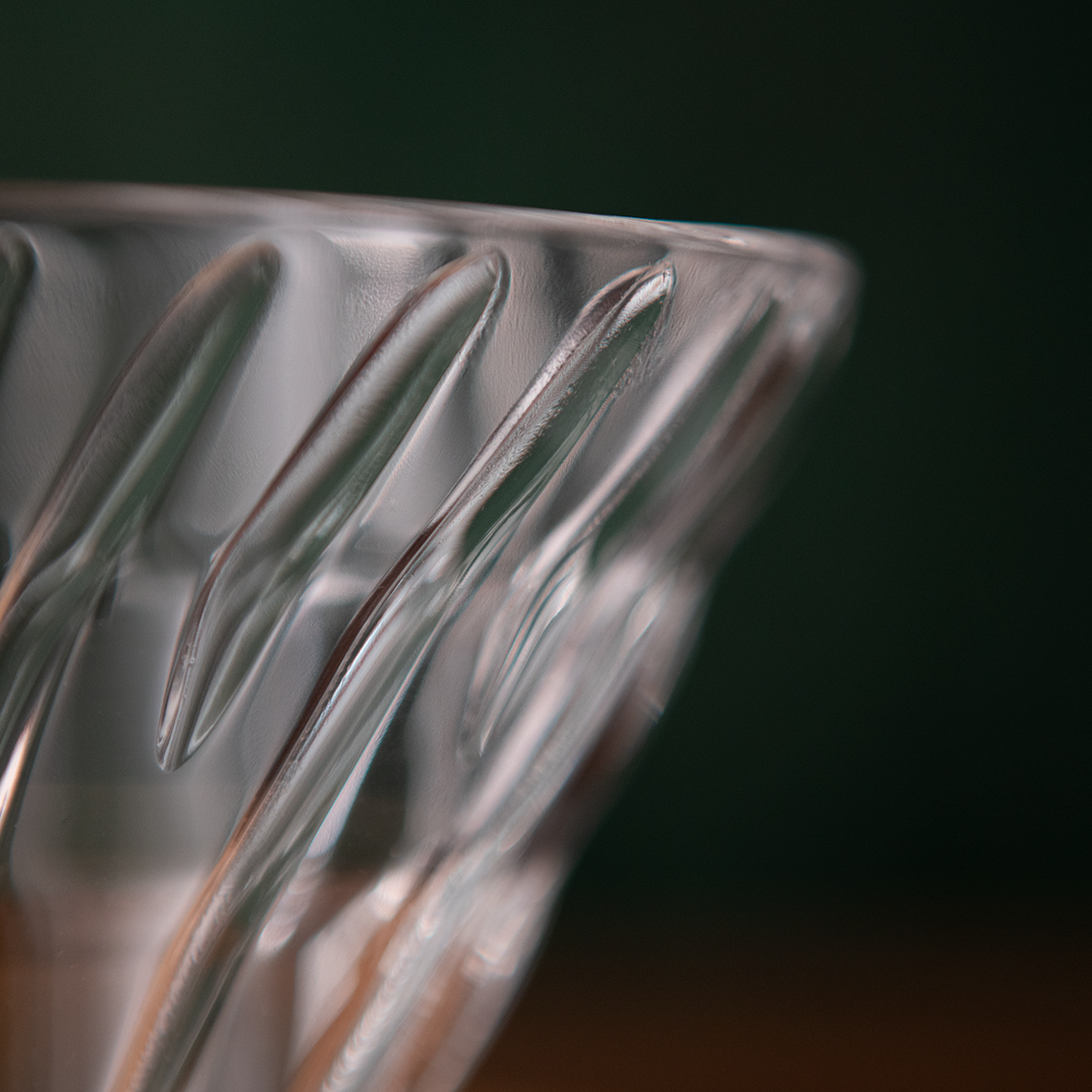 Hario 02 V60 Glass Dripper - Olive Wood